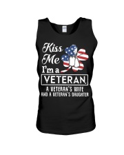 KISS ME VETERAN VETERAN'S WIFE AND DAUGHTER Unisex Tank thumbnail