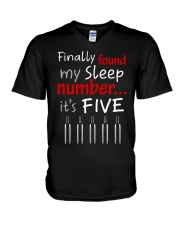 MY SLEEP NUMBER 5 BOTTLES V-Neck T-Shirt thumbnail