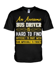 AN AWESOME BUS DRIVER V-Neck T-Shirt thumbnail