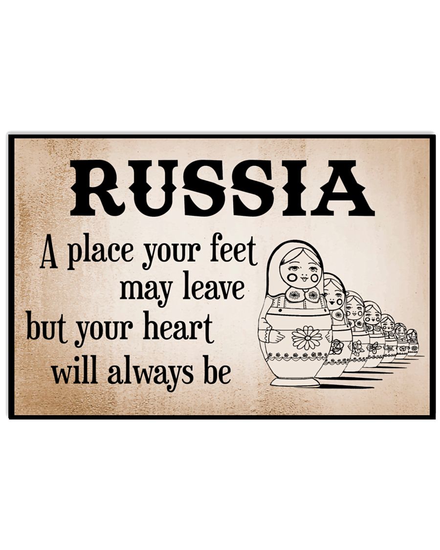 WE LOVE RUSSIA 17x11 Poster