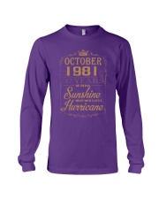 OCTOBER 1981 OF BEING SUNSHINE AND HURRICANE Long Sleeve Tee thumbnail