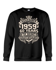 Birthday Gift November 1959 Crewneck Sweatshirt thumbnail
