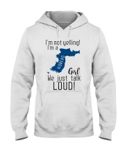 A KOREAN GIRL NOT YELLING Hooded Sweatshirt thumbnail