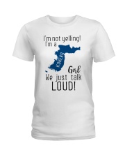 A KOREAN GIRL NOT YELLING Ladies T-Shirt thumbnail