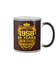 HAPPY BIRTHDAY OCTOBER 1958 Color Changing Mug thumbnail