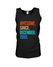 AWESOME SINCE DECEMBER 1968 Unisex Tank thumbnail