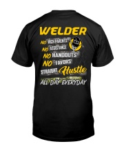 WELDER HUSTLE ALLDAY EVERYDAY Classic T-Shirt back