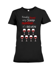 MY SLEEP NUMBER 7 CUPS Premium Fit Ladies Tee thumbnail
