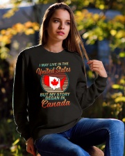 MY STORY BEGAN IN CANADA Crewneck Sweatshirt lifestyle-unisex-sweatshirt-front-6