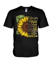 HAPPY BIRTHDAY FEBRUARY 1964 V-Neck T-Shirt thumbnail