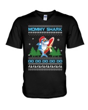 MOMMY SHARK V-Neck T-Shirt thumbnail