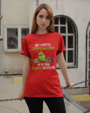 ALL I NEED IS COFFEE AND RACCOON Classic T-Shirt apparel-classic-tshirt-lifestyle-19