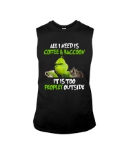 ALL I NEED IS COFFEE AND RACCOON Sleeveless Tee thumbnail