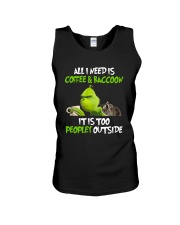 ALL I NEED IS COFFEE AND RACCOON Unisex Tank thumbnail