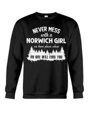 NEVER MESS WITH NORWICH GIRL Crewneck Sweatshirt thumbnail