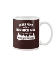 NEVER MESS WITH NORWICH GIRL Mug thumbnail