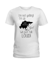 AN ASIAN AMERICAN GIRL NOT YELLING Ladies T-Shirt thumbnail