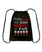 MY SLEEP NUMBER 5 CUPS Drawstring Bag thumbnail
