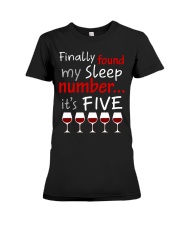 MY SLEEP NUMBER 5 CUPS Premium Fit Ladies Tee thumbnail