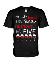 MY SLEEP NUMBER 5 CUPS V-Neck T-Shirt thumbnail
