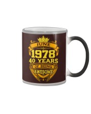 BIRTHDAY MEMORY JUNE 1978 Color Changing Mug thumbnail