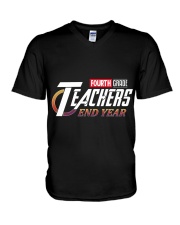 END YEAR FOURTH GRADE V-Neck T-Shirt thumbnail