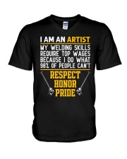 WELDER IS AN ARTIST V-Neck T-Shirt thumbnail