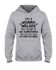 DO IT TWICE AND TAKE PICTURES Hooded Sweatshirt thumbnail