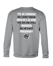 HE'S DRINKING Crewneck Sweatshirt thumbnail