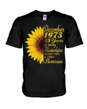 HAPPY BIRTHDAY 1973 45 YEARS V-Neck T-Shirt thumbnail