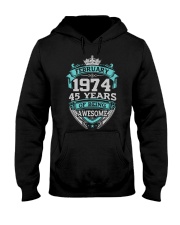 HAPPY BIRTHDAY FEBRUARY 1974 Hooded Sweatshirt thumbnail