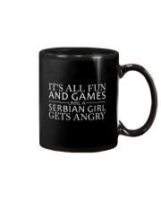 SERBIAN GIRL GETS ANGRY Mug front