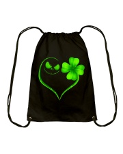 NICE GREEN HEART Drawstring Bag thumbnail