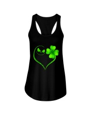 NICE GREEN HEART Ladies Flowy Tank thumbnail