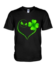 NICE GREEN HEART V-Neck T-Shirt thumbnail