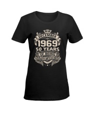 SPECIAL BIRTHDAY GIFT DECEMBER 1969 Ladies T-Shirt women-premium-crewneck-shirt-front