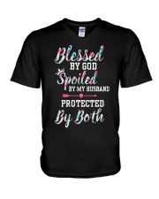 SPOILED BY MY HUSBAND V-Neck T-Shirt thumbnail