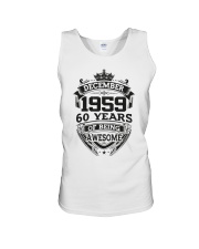 HAPPY BIRTHDAY DECEMBER 1959 Unisex Tank thumbnail