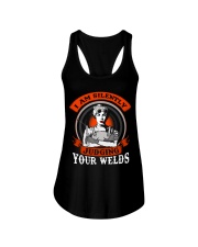 I AM SILENTLY JUDGING YOUR WELDS Ladies Flowy Tank thumbnail