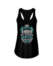 HAPPY BIRTHDAY OCTOBER 1969 Ladies Flowy Tank thumbnail