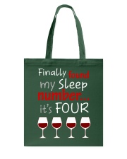 MY SLEEP NUMBER 4 CUPS Tote Bag thumbnail