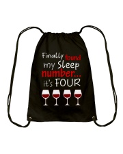 MY SLEEP NUMBER 4 CUPS Drawstring Bag thumbnail
