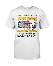 DOG MOM LOVES CAMPING Classic T-Shirt front
