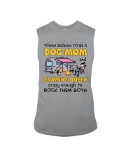 DOG MOM LOVES CAMPING Sleeveless Tee thumbnail