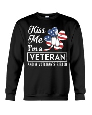 KISS ME VETERAN VETERAN'S SISTER Crewneck Sweatshirt thumbnail