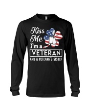KISS ME VETERAN VETERAN'S SISTER Long Sleeve Tee thumbnail