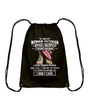 PROUD WOMAN VETERANS Drawstring Bag thumbnail