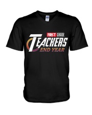 END YEAR FIRST GRADE V-Neck T-Shirt thumbnail