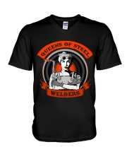 QUEENS OF STEEL V-Neck T-Shirt thumbnail