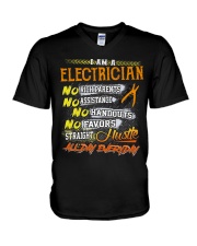 STRAIGHT ELECTRICIAN V-Neck T-Shirt thumbnail